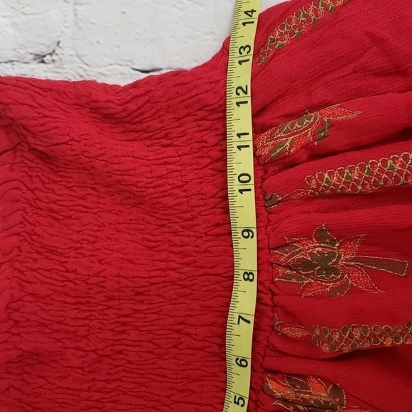 Cassee's Rayon Tube Halter Dress Sequins Red Orange Green M EUC - Picture 11 of 16